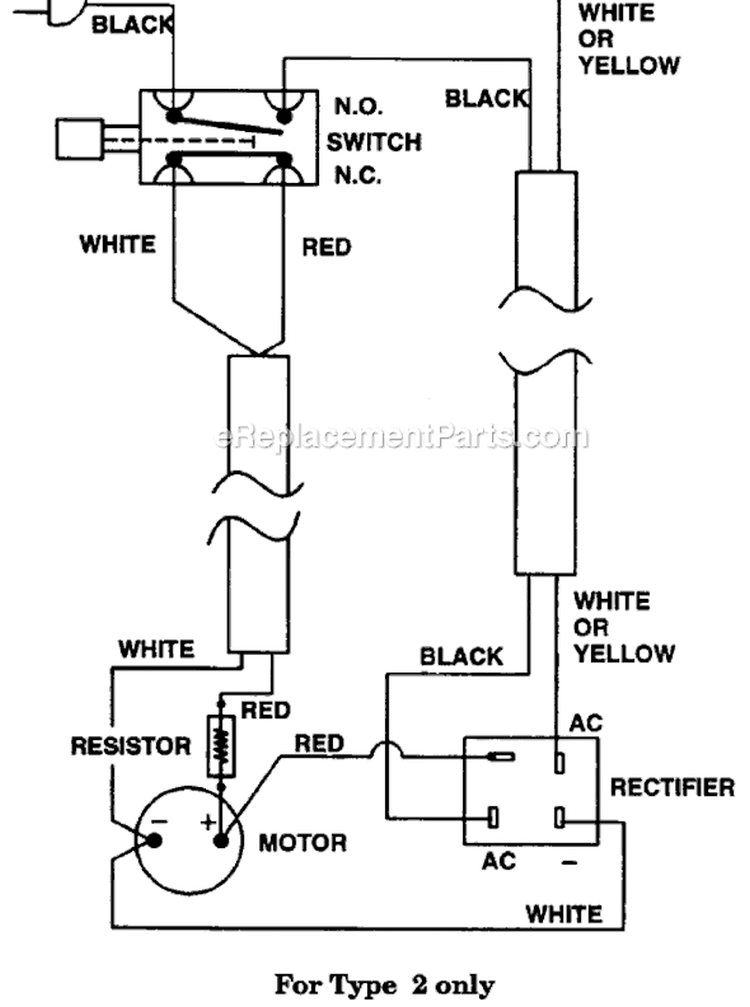 Page B Diagram and Parts List for E125BT Type 2 Weed Eater Edger
